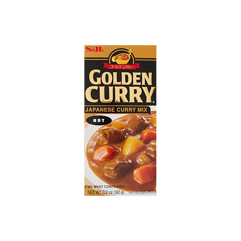 S&B, Golden Curry Sauce Mix, Hot, 3.2 oz