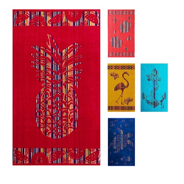 jilda-tex Beach Towel 90 x 165 cm Bath Towel Beach