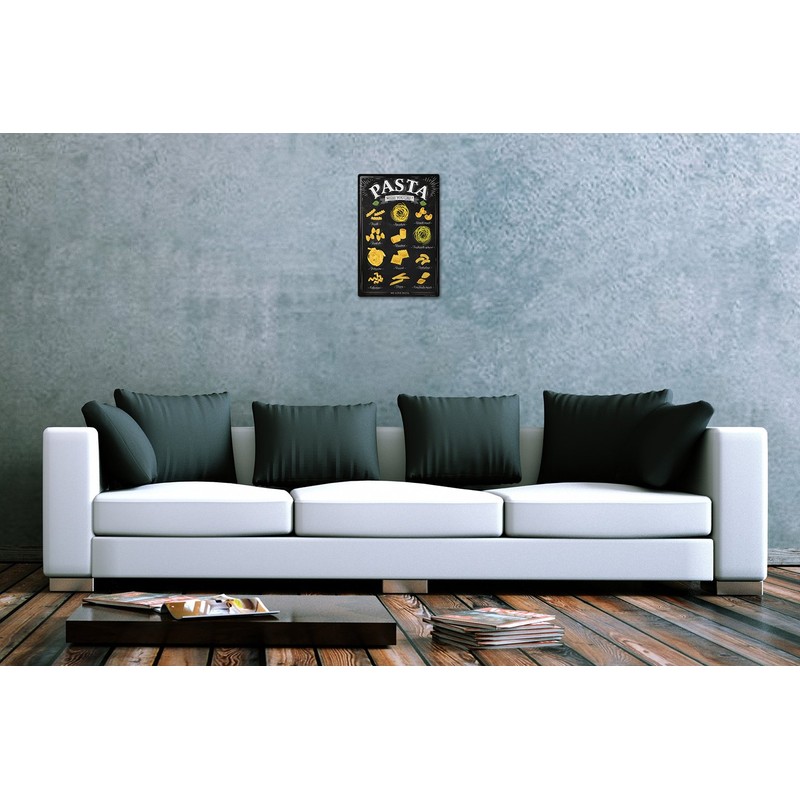 Tin Sign Metal Wall Plaque PosterKitchen Pasta