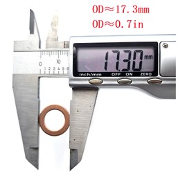 Kridets 8PCS Copper Sealing Ring Injector Washer 131426200 SBA131426200 U131426200 for Perkins Engine 404C-22T 404D-22TA 404D-22T N844L