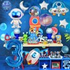 Space 3rd Birthday Decorations for Boys - 11PCS Set With