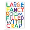 Funny Humorous 'David Shrigley Large Fancy Room' Novelty Postcard