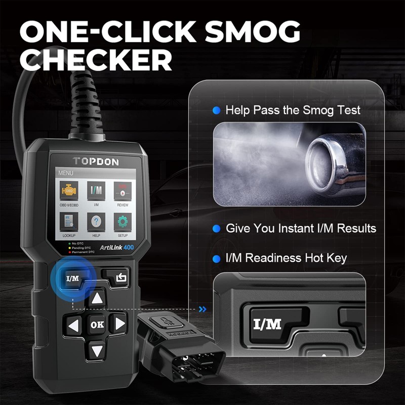 TOPDON AL400 OBD2 Scanner, Full OBDII Code Reader, Check Engine