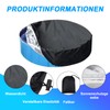 Foldable Circular Pool Cover, UV-Resistant Pet Folding Pool Cover, Portable