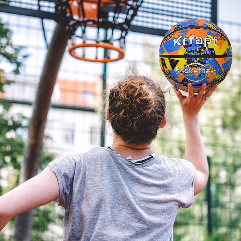 Krfapt Mini Basketball, Size 5, Ideal for Youth Children's Hands,