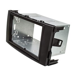 tomzz Audio 2455-050 Double DIN Radio Fascia Set Compatible with Toyota Auris E150 Year of Manufacture 2007-2012 Black with Installation Kit