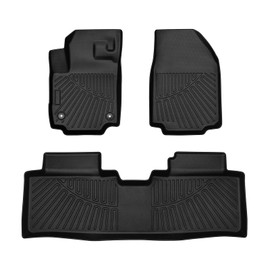Rilsen Floor Mats Compatible with 2025 Chevy Equinox (Not for EV) Floor Liners All-Weather Guard Heavy Duty Floor Mats Liners 1st & 2nd Row Waterproof Black