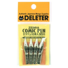 DELETER INC. Zebra Comic Spoon Pen (10 Pieces) (Japan Import)