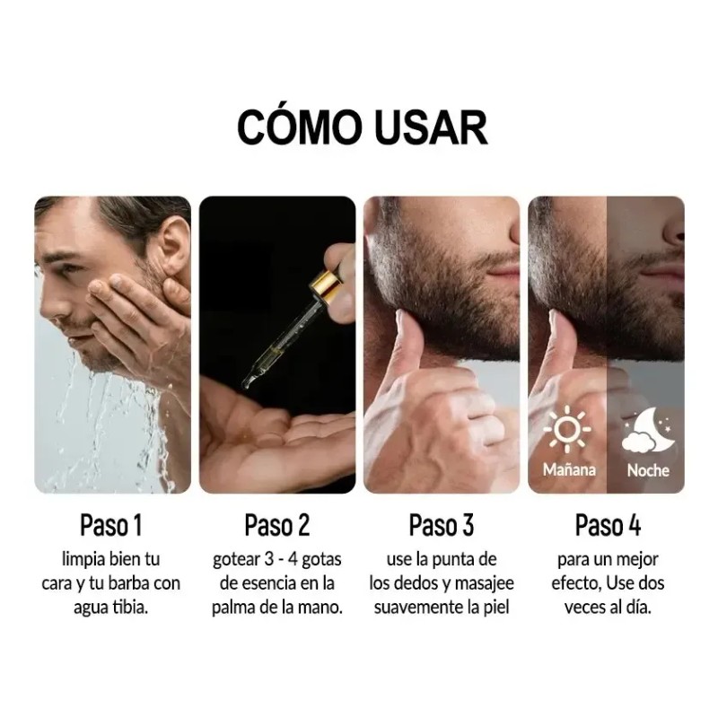 NOT MINOX - Balsamo Para Crecimiento De Barba Media O