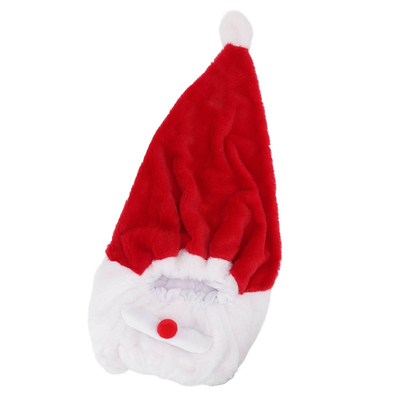 Christmas Helmet Cover Plush Scratch Proof Motorcycle Helmet Hat for