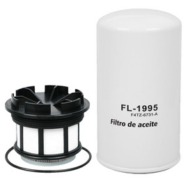 FD4596 Fuel Filter FL1995 Oil Filter Kit Compatible with 7.3L Diesel Fits for F250 F350 F450 F550 1999-2003 Replace FD-4596 GF7751A F81Z9N184AA F81Z-9N184-AA