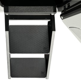 Trailersphere RV Deck Non-Slip and Waterproof RV Step Mats for Lippert Solid Step and MORryde Step Above (One Mat, 23 1/4" x 7 1/4")