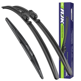 AJK Wiper Blades for Subaru Outback 2020-2022 2023 2024, 3 Piece Set All Weather OEM Quality Automotive Replacement Front and Rear Windshield Wiper Blades for My Car