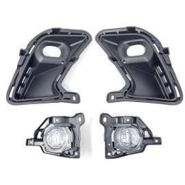 Mechanic Force Built-in LED Fog Light Fits 2024 2025 Toyota Grand Highlander Bezel Wire Switch