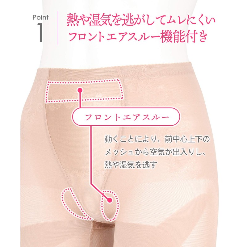 Wing/Wacoal KQ0821 Women's Girdle, Exercise while Walking, Long Length, Slimming