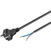 Goobay 58913 Cavo di Collegamento Universale per Aspirapolvere, Nero, 7.5m