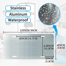 TREEPERI Vintage Let The Sunshine In License plate Wall Decor Metal Sign Tin Signs for Bar Home Bedroom Garage