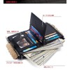 DUXIAOSHA Men's Genuine Leather Wallet, Bi-Fold Wallet, Wallet with Chain,