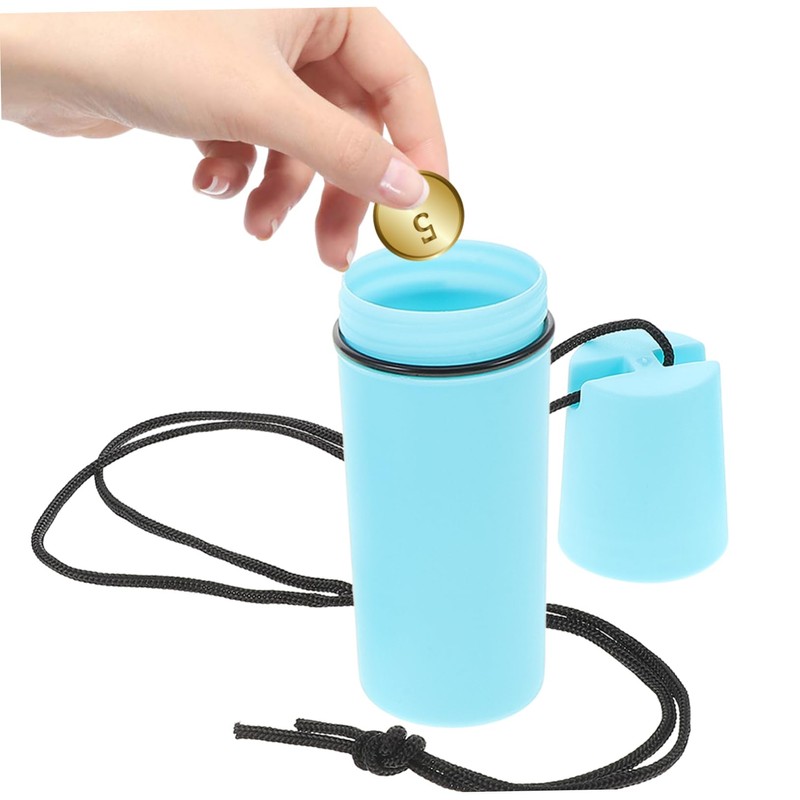 WHAMVOX 2Pcs Airtight Storage Box Shockproof Floating Container for Beach