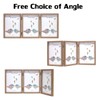3 Picture Frame 5x7 Triple Hinged MDF Wood Grain with