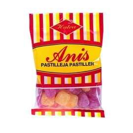 2 Bags x 100g of Halva Anis - Anise - Original - Finnish - Hard - Pastilles - Drops - Dragees - Candies - Sweets