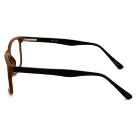 V.W.E. Men XL wide reading glasses clear lens optical reader Anti Blue Blocker UV 150mm (Bifocal - Brown, 1.50, x)