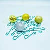 Gesar Pack of 200 Christmas Tree Hooks - Green Color