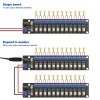 Evemodel 3V-24V DC Power Distribution Module 12 Channel Individual Switches
