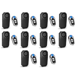 113db Bike Alarm,GreenCycle Bicycle Alarm with Remote,Bike Alarms for Ebikes,IP65 Waterproof,7 Levels of Sensitivity,Easy Installation,for Bicycles, Electric Bicycles,Motorcycle,10PK