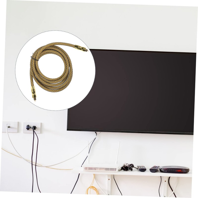 CAXUSD 2m Optical Audio Cable Male to Male -fi Sound