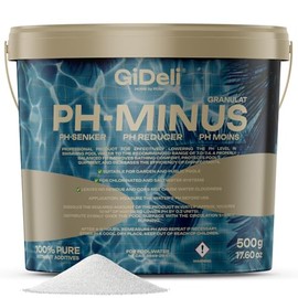 pH Minus Granules 500 g in Bucket Lowers the pH Value in Pool, Whirlpool Water Care Product for Crystal Clear Water, Ideal for All Pool Types, Easy Dosage, 0.5 kg
