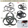 XP Design Car Decal Biohazard 3D Embossing Seal Accessory Car