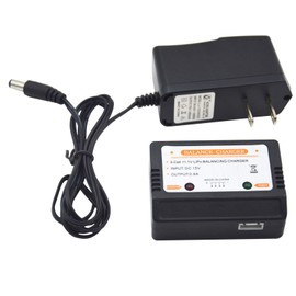 Blomiky 15V Wall Charger with 11.1V 3S XH-4P Plug Balance Charger Box Suitable for 11.1V 3S Li-ion or Lipo Battery /15V Charger