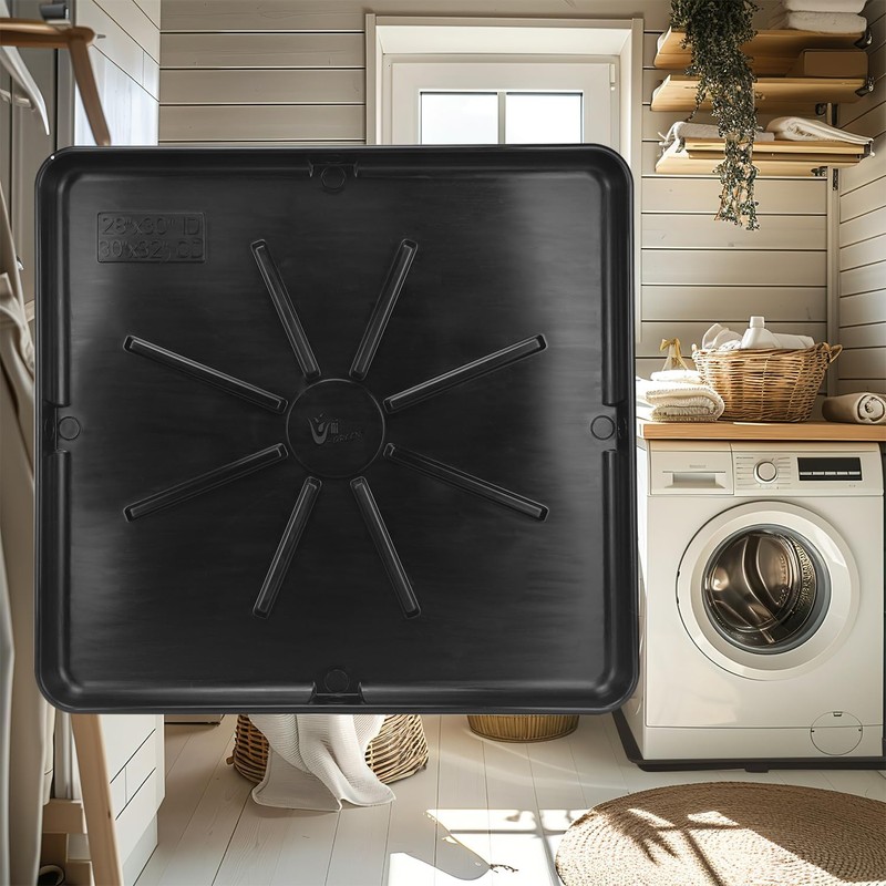 Heavy Durable Plastic Washing Machine Drain Pan Size 30X32 Including