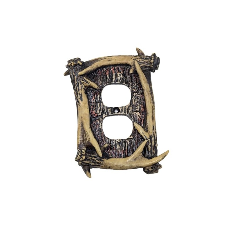 Rustic Antler Wall Plate Covers - Decorative Light Switch &