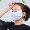 Adjustable UV Protection Cooling Sports Mask for Hiking and Golf Outdoor Black 5ea