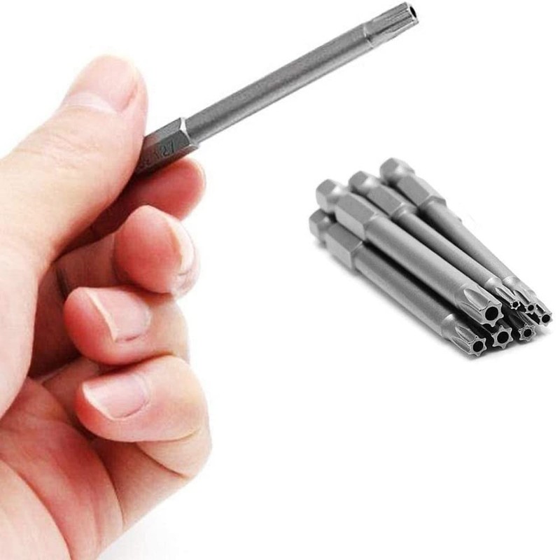 Fixinus 11 Piece Torx Head Screwdriver Bit Set, Magnetic 1/4