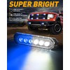 HLauto 406T Emergency Strobe Grille Lights: 4Pcs 6 LED Sync