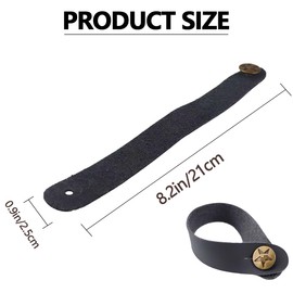 UPIQNG Guitar Neck strap button Leather Headstock Adapter Tie Sturdy Ukulele Bass Acoustic Guitar Strap Lock Button Accessories,2pcs Black
