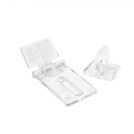 Acrylic Lock Hinge Ballot Box Cabinet Drawer Hook Lock Y2007 (small) 10ea