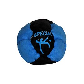 Dirtbag Special K Footbag, Stainless Steel Pellet Filled, Machine Washable, Premium Quality, 14 Panel Construction - Blue/Black.