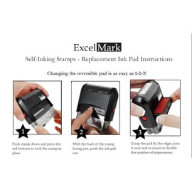 Released Self Inking Rubber Stamp - Red Ink (ExcelMark A1539)