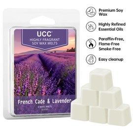 UCC Plant Based Natural Wax Melts, Long Lasting Premium Soy Scented Melts Cubes, Wax Melts Tarts, Colored Wax Melt 4 Pack