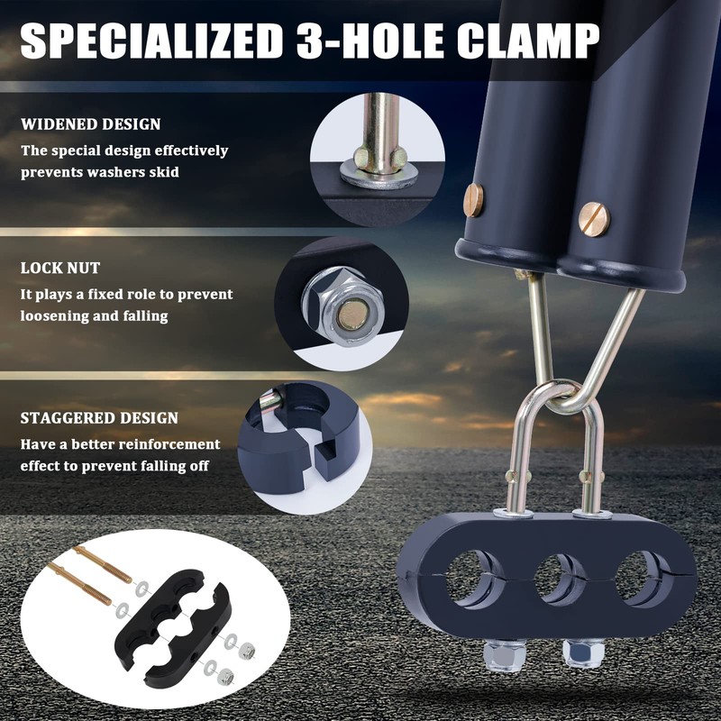 Cheemuii 20" Double Tender Spring Kit Heavy Duty ABS Air