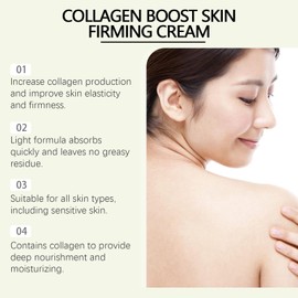 Collagen Firming Cream, Collagen Firming Lotion Body Moisturiser Skin Firming and Firming Lotion, Moisturising Collagen Cream for the Face, Deep Nourishing, Anti-Wrinkles, 100 g