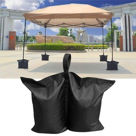 Liukouu Bolsas de Peso con Dosel, 4 Piezas de Tela Oxford, Tienda Negra Duradera, Saco de Arena Fijo, Gran Capacidad, Buena protección contra Fugas, sombrilla al Aire Libre, Bolsa de Arena