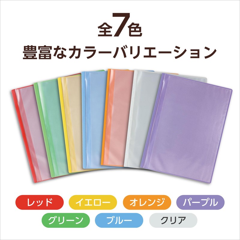 Thin Clear Book A4 Horizontal Loading 10 Pockets, Clear 5651