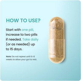 Herbal Digestive Support Capsules 30 Count – Senna, Cascara Sagrada & Psyllium Husk, Non-GMO, Gut & Colon Support for Women and Men