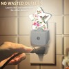 Hummingbird Flower Night Lights Plug into Wall with Dusk to