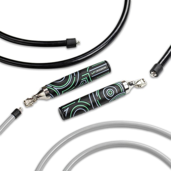 Crossrope Get Strong Set - Weighted Jump Ropes for Strength